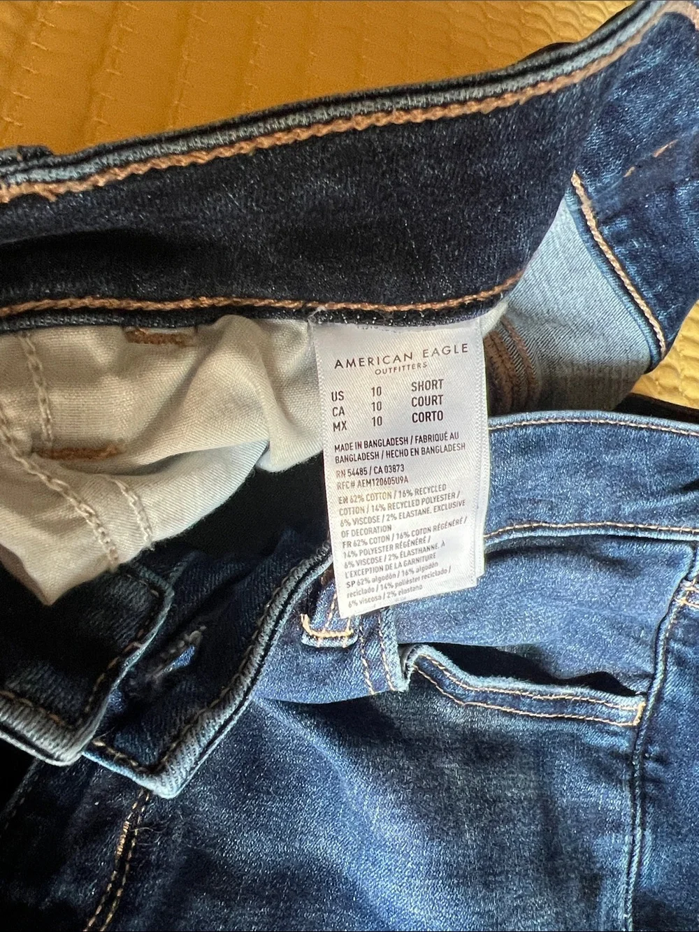 American Eagle Outfitters Dark Blue High-Rise Jeggings